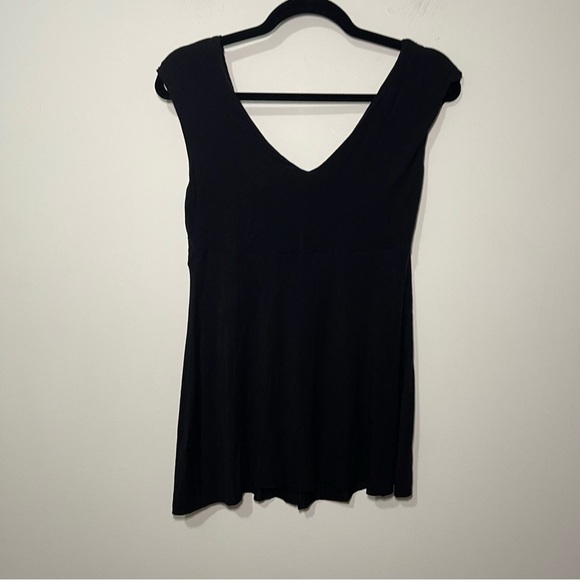 Vintage Y2K women’s black sleeveless ruched babydoll style tank top in size M - Picture 5 of 8